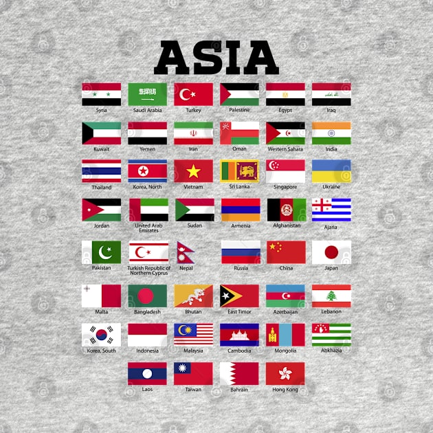 Flags of Asia by BramCrye